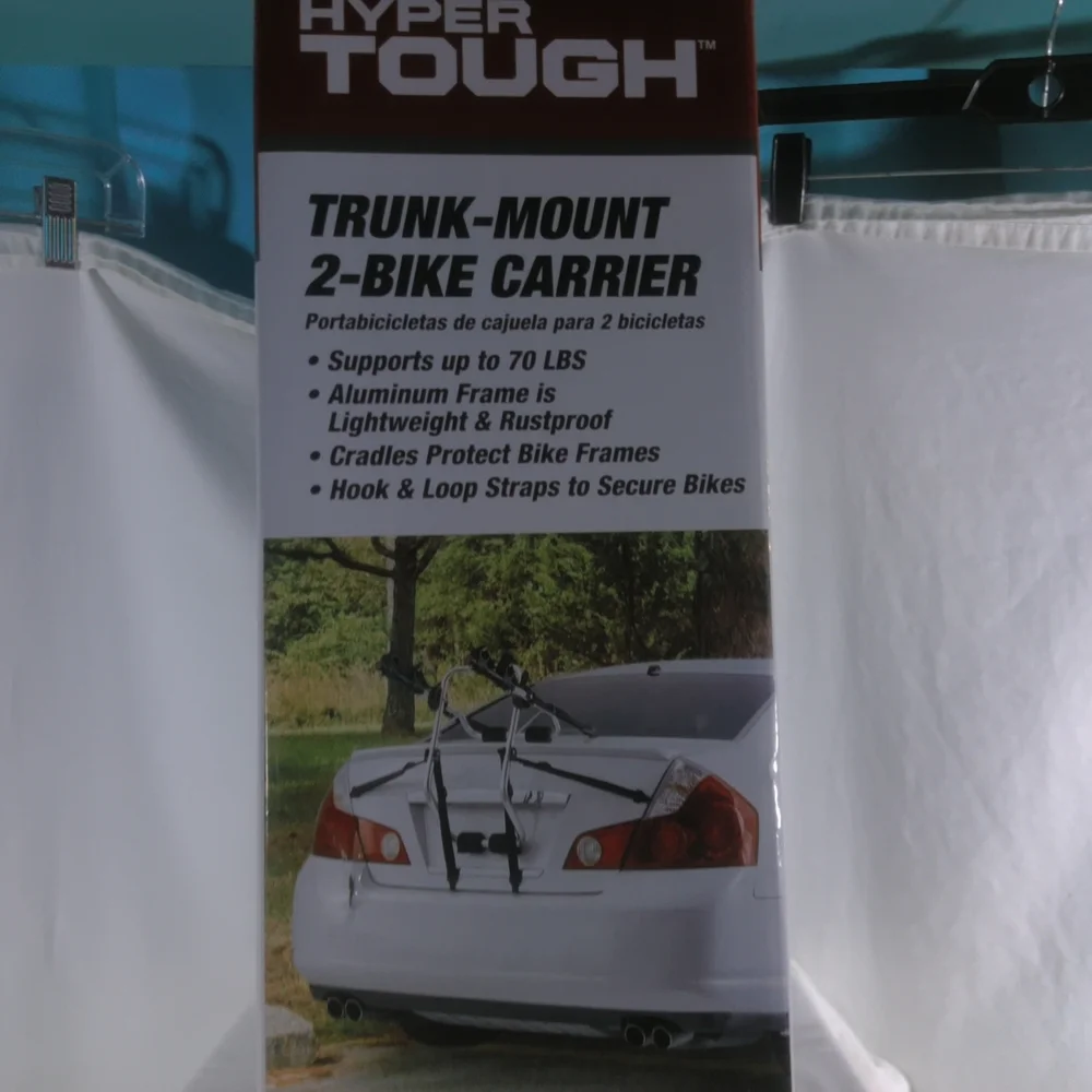 Hyper Tough Trunk-Mount 2-Bike Carrier - Black
